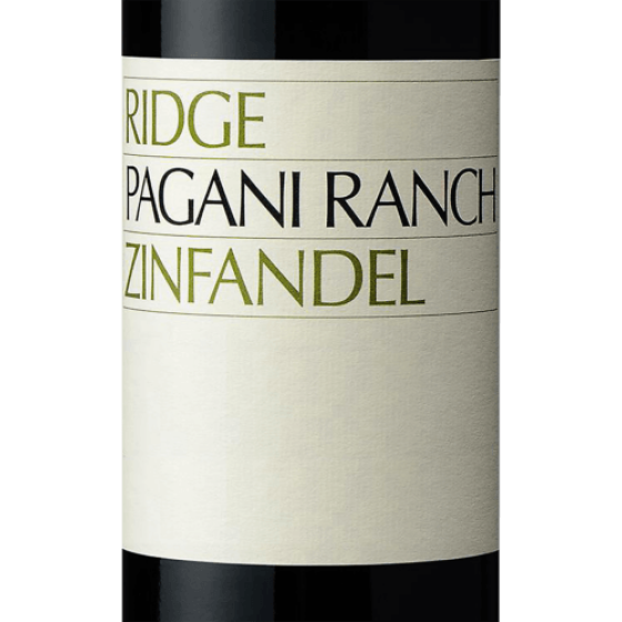 Ridge Vineyards Pagani Ranch Zinfandel | Vivino English